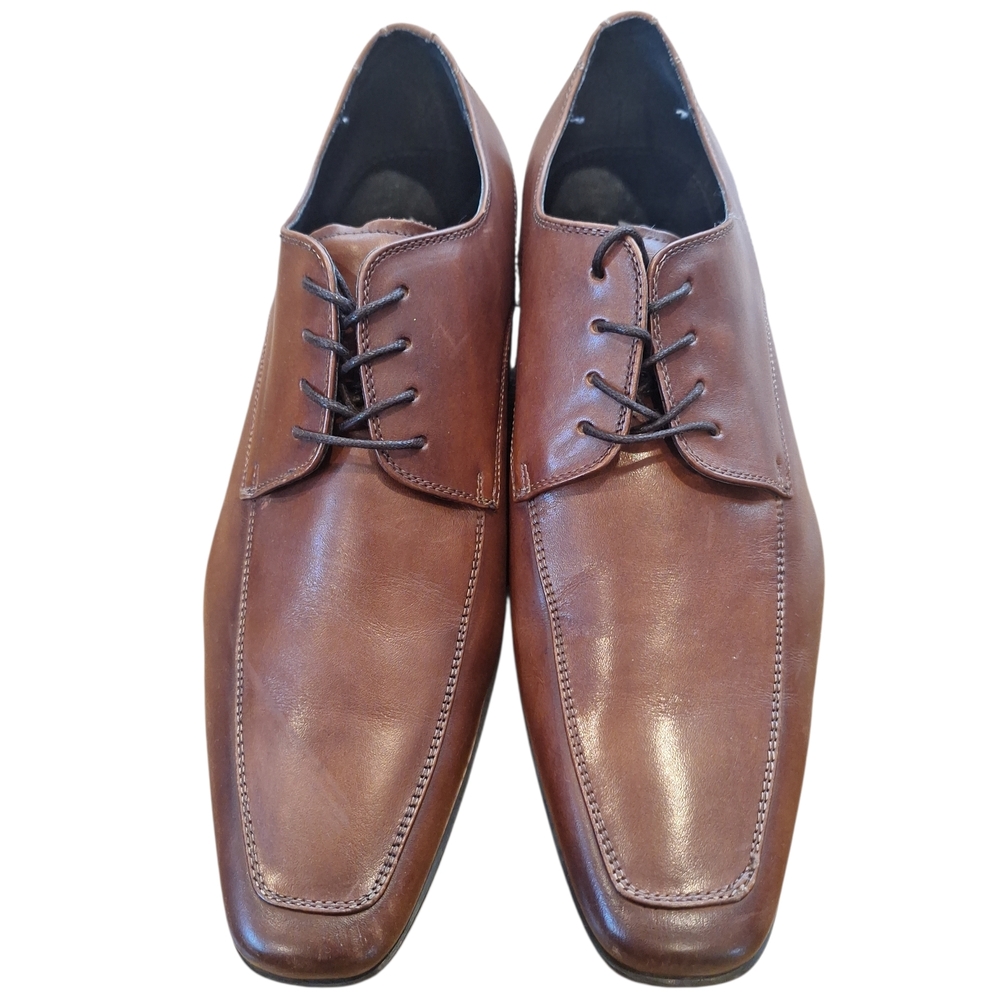 Aldo Men's Brown Leather Oxfords Dress Shoes 10.5